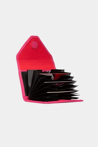 Vista 27 de grande Estuches para tarjetas 3639, Naranja, Tarjetero de cuero con cierre magnético, cartera pequeña de acordeón para mujer