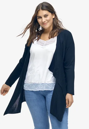 Vista 4 de Ellos Camiseta sin mangas con ribete de encaje en talla grande para mujer