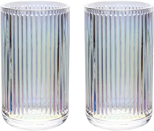 Vista 12 de Gaolinci 2 Piezas Vaso de Vidrio Tumbler, Portacepillos de Dientes, Tazas de Baño, 10 onzas