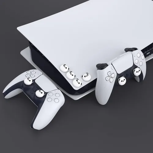 Vista 6 de PlayVital Cute Thumb Grip Caps for ps54 Controller, Silicone Analog Stick Cover for Xbox Series XS, Thumbstick Caps for Switch Pro Controller