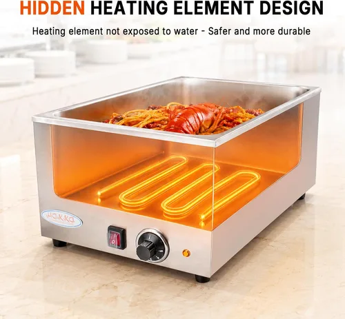 Vista 6 de Hakka Bothers Calentador eléctrico de alimentos para encimera, 120 V, 1200 W