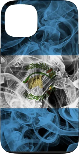 Vista 7 de Funda para iPhone 17 con diseño de bandera de Guatemala con estética ahumada
