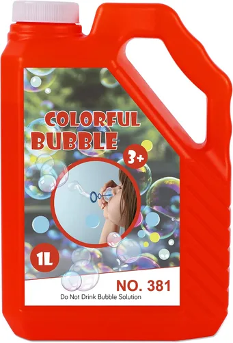 Vista 9 de Solución concentrada de burbujas Lulu Home, repuesto de 1 L/33.8 onzas para máquinas de burbujas, varitas gigantes y sopladores - hasta 2.5 galones