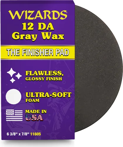Vista 13 de Wizards 11204 Almohadilla de pulido de espuma amarilla – Almohadilla de pulido para búfer orbital – Corrección de pintura automática – Accesorio DA