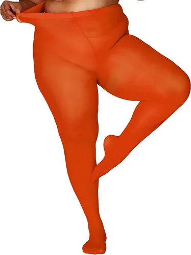 Vista 14 de DancMolly Medias de Talla Grande para Mujer, Pantimedias de Control Semiopacas de Nylon de Cintura Alta