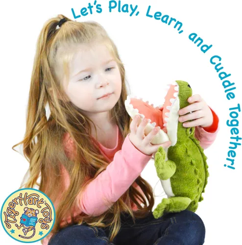 Vista 6 de TigerHart Carioca The Crocodile - Peluche de cocodrilo grande de 19 pulgadas