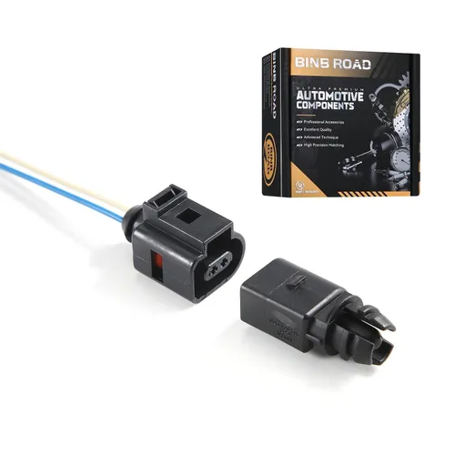 Vista 7 de Sensor de temperatura del aire ambiente exterior con enchufe compatible con Audi A4 A6 A7 Q5 Q7 compatible con VW Golf Jetta Passat