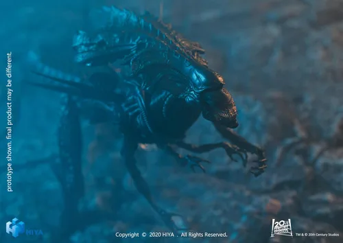 Vista 7 de Hiya Toys Serie Mini Exquisita 1/18 Escala 12.7 cm AVP Reina Alienígena Dañada por la Batalla Figura de Acción Multicolor