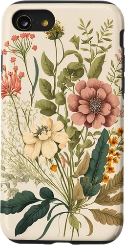 Vista 17 de Funda para iPhone 11 Pro Max con diseño floral botánico vintage