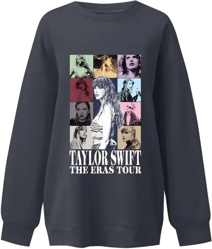 Vista 2 de Sudadera casual de manga larga para mujer, diseño gráfico de moda 1989