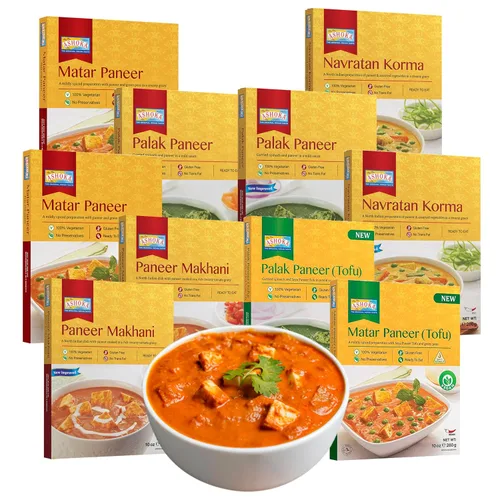 Vista 19 de Ashoka Meals 1932, kit de comidas a base de plantas, paquete variado de frijoles y arroz, comidas para calentar y servir, certificado Kosher, comida