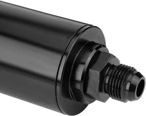 Vista 6 de AUCELI Filtro de combustible de gas en línea de 50 mm, filtro de aire con adaptador 6AN 8AN 10AN, accesorios de filtro de combustible/gas/gasolina
