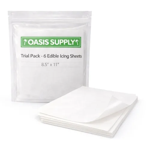 Vista 13 de Oasis Supply, Hojas de glaseado ultra flexibles, blanco, papel de 8.5 x 11 pulgadas, 12