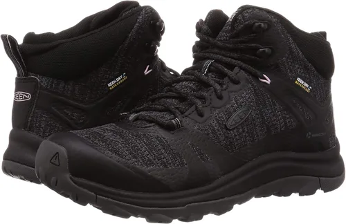 Vista 2 de KEEN Botas de senderismo Terradora 2 impermeables de altura media para mujer Negro/Magneto