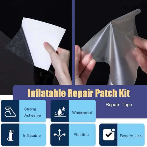 Vista 4 de Breliter Cinta de Reparación Impermeable para Inflables – Kit de Reparación de Parches de TPU Impermeable, Cinta de Reparación de Sellado para 6.0