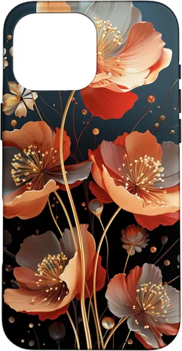 Vista 19 de Red Poppies Flowers In A Field Case for iPhone 16