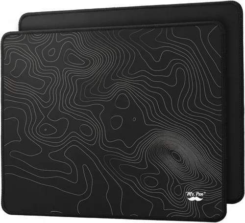 Vista 15 de Mr. Pen - Alfombrilla para mouse, 12.5" x 10.5", paquete de 2, diseño abstracto, alfombrilla de mouse para laptop y computadora gaming, base de goma
