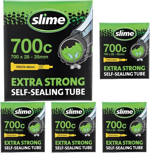 Vista 22 de Slime 30051 Tubo interior de bicicleta con sellador de pinchazos Slime extra fuerte, autosellante, evita y repara, válvula Schrader, 16 pulgadas x