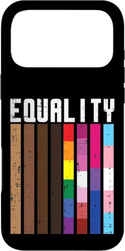 Vista 22 de Igualdad Negro LGBT Pride Rainbow Lesbian Gay Bi Trans - Funda de regalo para iPhone 17