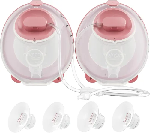 Vista 14 de Momcozy - Bomba extractora de leche V1 Pro de grado hospitalario, sacaleche portátil y manos libres, bomba eléctrica mejorada con 3 ritmos ajustados