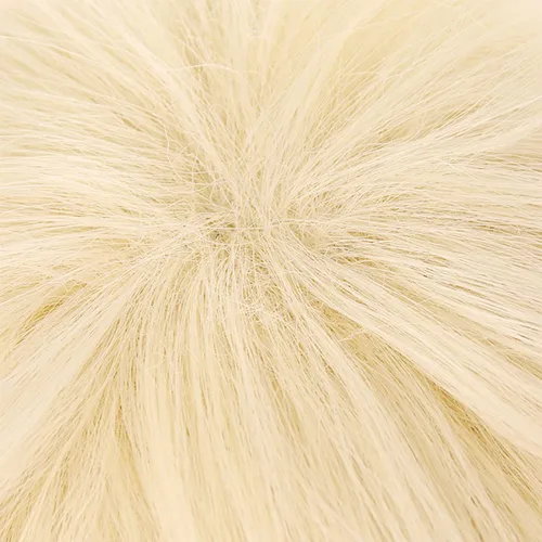 Vista 5 de XiongXiongLe Peluca corta rubia clara para hombres, cosplay, anime, Genshin Impact, Bennett, pelucas de repuesto para niños, para fiestas