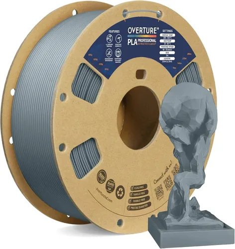 Vista 16 de Overture PLA Plus (PLA+) Filamento de 1/16 pulgadas, dureza mejorada con rollo PLA, con superficie de construcción 3D de 7.87 × 7.87 pulgadas, PLA