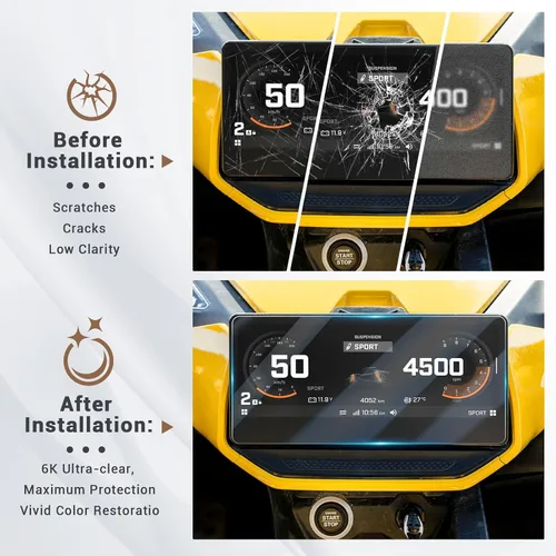 Vista 5 de Protector de pantalla compatible con Can Am HD11 Defender 2027 2026 para accesorios Can Am Defender HD11 2026, compatible con Can-Am Spyder