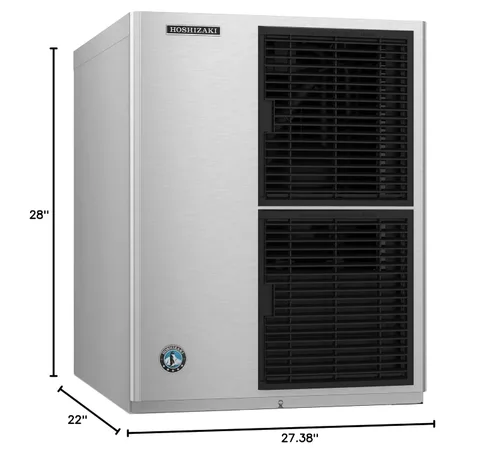 Vista 2 de Hoshizaki KM-660MAJ Máquina de hielo medialuna refrigerada por aire de 650 libras