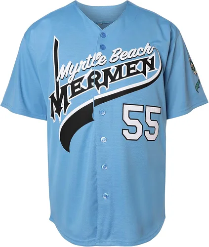Vista 2 de Hombres 55 Kenny Powers Charros película béisbol Jersey cosido