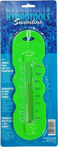 Vista 2 de HYDROTOOLS BY SWIMLINE - Termómetro grande de fácil lectura, flotante, fácil de leer, para temperatura del agua, resistente a las roturas con cuerda