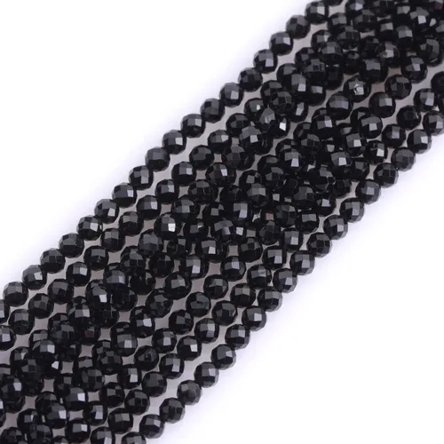 Vista 7 de GEM-Inside Cuentas espaciadoras redondas facetadas de gemas de lapislázuli azul natural semipreciosas de 2mm para hacer joyas 15