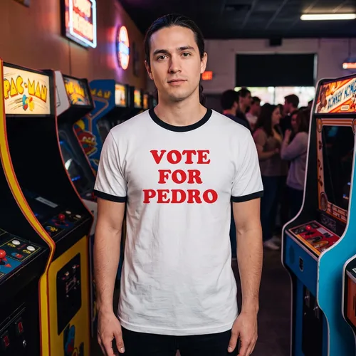 Vista 4 de Vota por Ringer Camiseta Funny Retro Cult Classic 2000s Nostalgia Novedad