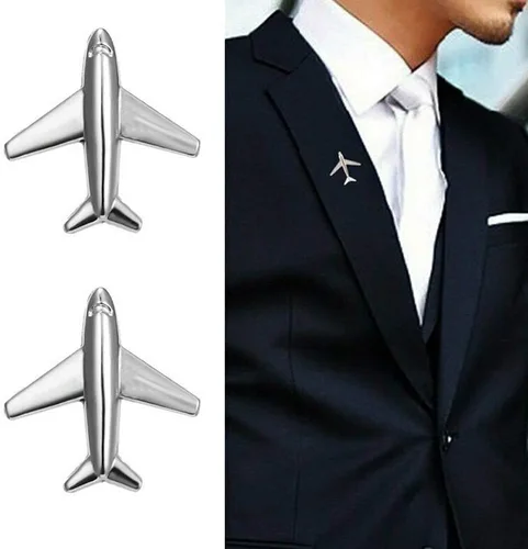 Vista 4 de Broche de avión, broche de avión con sonrisa, pequeño broche de solapa, collar para mochila, camisa, bolsa accesorios