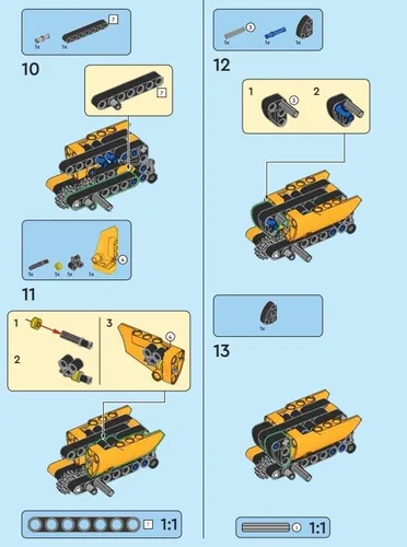Vista 5 de LEGO Technic Mini Set: Cosechadora Micro Set (80 piezas) A partir de 7 años