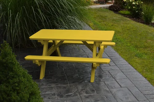 Vista 5 de Amish-Made - Mesa rectangular de pino para niños, de 44 pulgadas, color negro Negro (Black Paint)