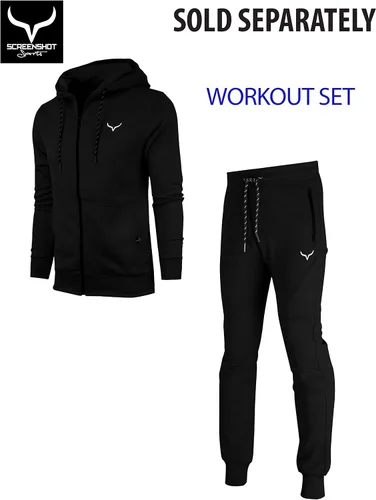 Vista 4 de Sudadera deportiva con capucha y cremallera completa para hombre