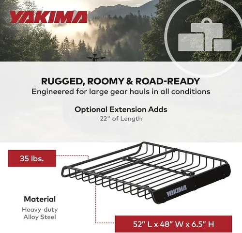 Vista 6 de Yakima MegaWarrior canasta de carga para techo de auto