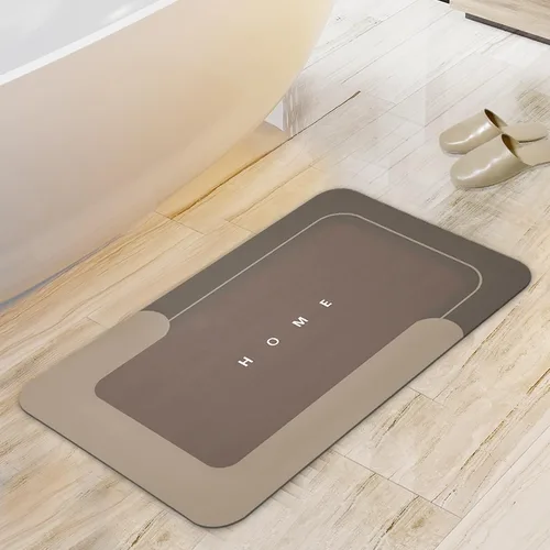 Vista 10 de Housego Tapete mágico de baño absorbente, alfombra de secado rápido, tapete mágico de baño antideslizante, alfombra de piso con respaldo de goma
