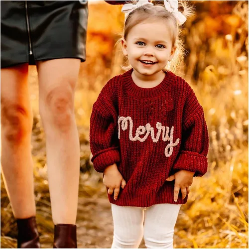 Vista 2 de Conjunto de Pascua para bebé niña, suéter de punto, cárdigan de manga larga con diseño de conejo, ropa de otoño e invierno