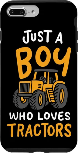 Vista 12 de iPhone XS Max Just A Boy Who Loves Tractors Farmer Estuche de regalo de cumpleaños