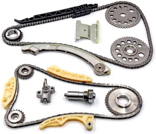 Vista 6 de Kit de cadena de distribución con carril guía tensor, piñón de manivela, piñón de eje de equilibrio para 2.0L 2.2L 2.4L GM Buick Chevy GMC Pontiac