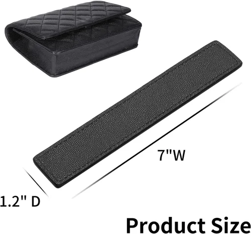 Vista 5 de OAikor Moldeador de base para bolso WOC protector e inserto para cartera en bolsa de cadena máxima protección y soporte cuero negro 7 x 12 pulgadas