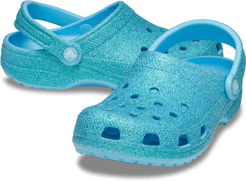 Vista 6 de Crocs Zuecos clásicos con purpurina unisex para adultos