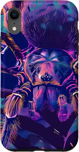 Vista 8 de iPhone 15 Retro Synthwave Tarantula Art Poster Case