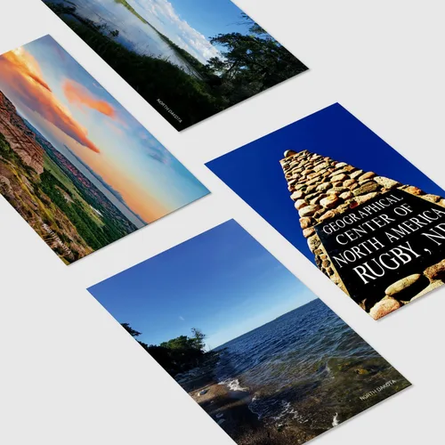 Vista 4 de Paquete de 20 postales de paisaje vintage de Estados Unidos de Dakota del Norte, postales de todo el mundo, tarjetas de felicitación para viajes