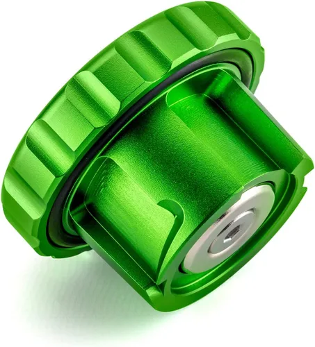 Vista 6 de WeiSen Tapa de combustible diésel de aluminio compatible con Dodge Ram 1500 2500 3500 verde magnético 2019-2024