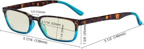Vista 5 de Eyekepper Paquete de 6 lentes de bloqueo de luz azul para mujeres y hombres Bloqueador de luz azul b40 – 6 pares