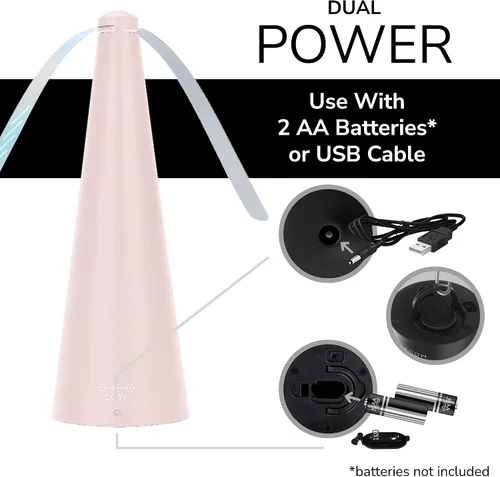 Vista 8 de Ventiladores Antimoscas para Mesas de Modern Lyfe - Alimentados por Batería AA y USB - Matamoscas Accesorio para Acampar al Aire Libre o para Comida