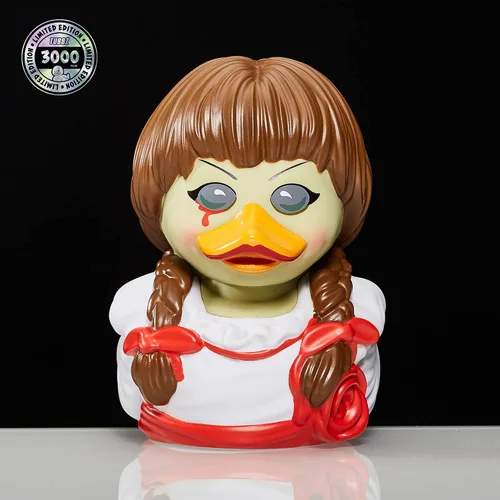 Vista 3 de TUBBZ Primera Edición: Horror - Figura de Vinilo de Pato de Goma Disfrazado de Annabelle Annabelle (Baño de bañera)