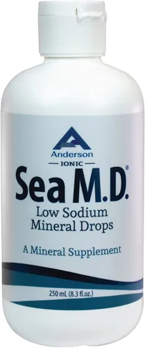 Vista 10 de Anderson Sea M.D. Gotas de Minerales Traza Concentradas, Suplemento de Electrolitos Iónicos de Magnesio, Ayuda con los Calambres Musculares